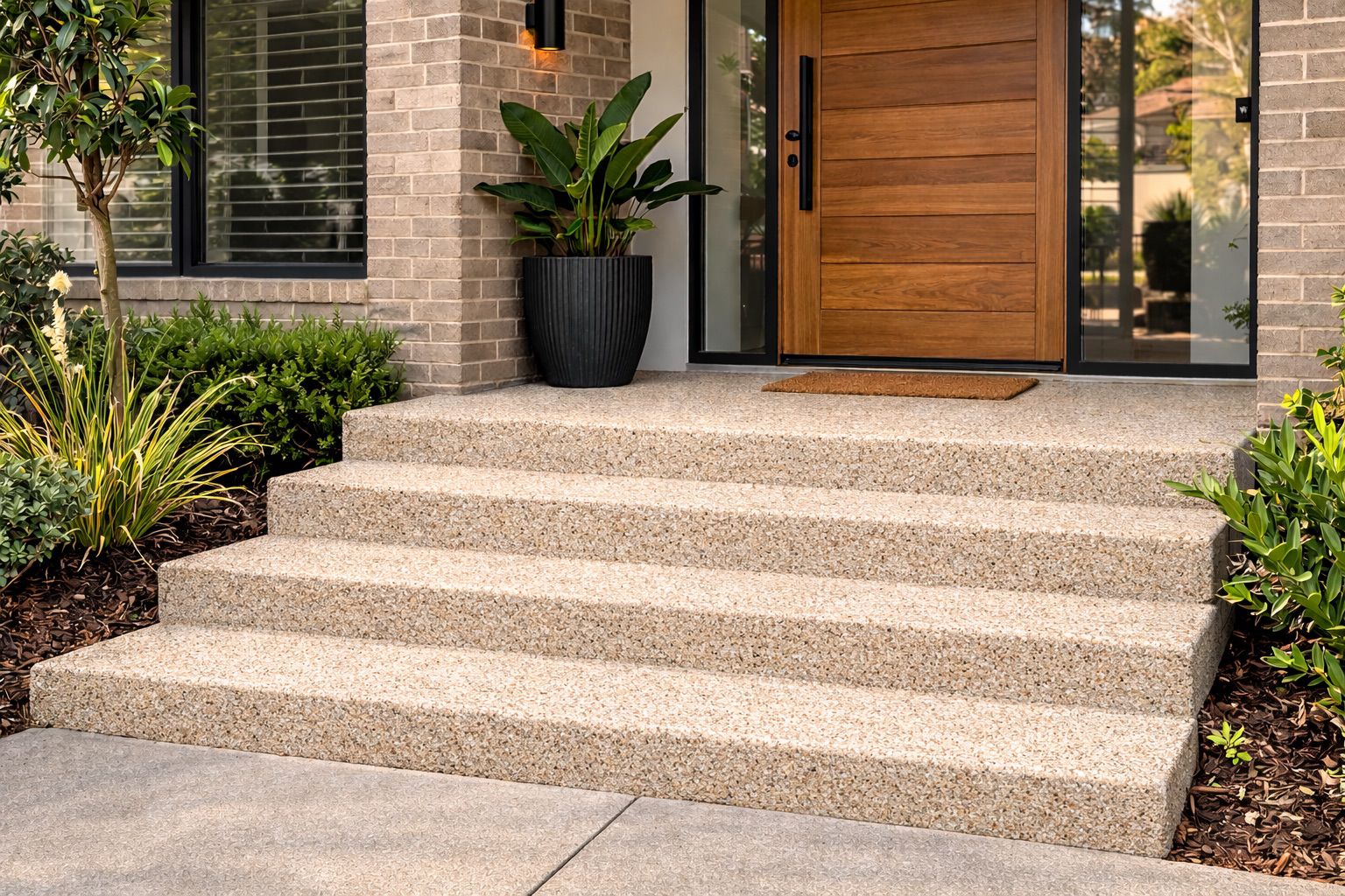 Resin bound steps